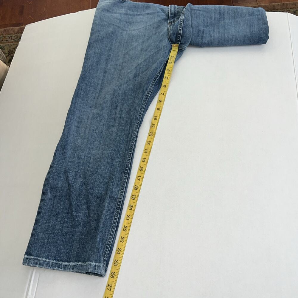 Wrangler Straight Fit Flex Jeans Mens 38/30 faded blue Pants 95GRTDU - Picture 7 of 8